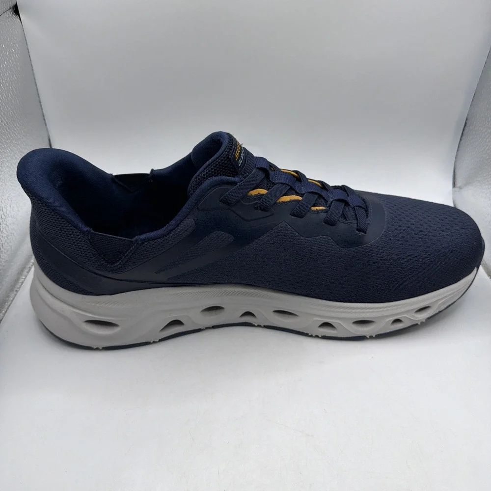 Skechers hands-free swift Fit men's Slip On Navy No Bending Shoe. Size 13